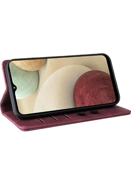 Samsung Galaxy A22 4g Için Flip Case Deri Kılıf Darbeye Cüzdan Çevirin (Yurt Dışından) modelleri