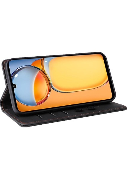 Xiaomi Redmi 13C Için Flip Case Basit Iş Kapak Çevirin Cüzdan Deri (Yurt Dışından) modelleri