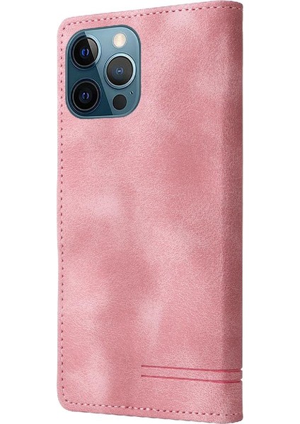 Iphone 12 Için Flip Case Pro Max Darbeye Cüzdan Deri Kılıf Basit (Yurt Dışından)