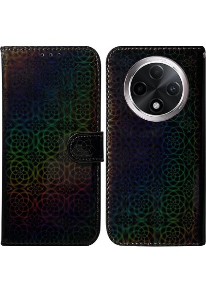 Oppo A3 Pro 5g Için Flip Case Glitter Renkli Premium Pu Deri Kart Yuvası (Yurt Dışından)