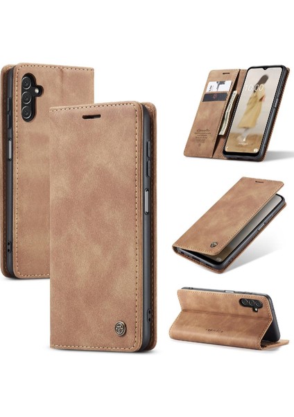 Samsung Galaxy A14 4g Için Flip Case/5g Flip Folio Kitap Kılıf Kart Yuvası Pu (Yurt Dışından)