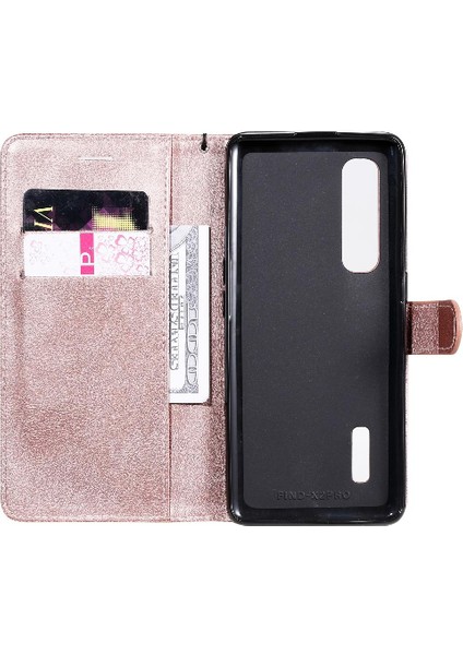 Oppo Bulmak Için Flip Case X2 Pro Yüksek Kaliteli Deri Klasik Düz Renk (Yurt Dışından)