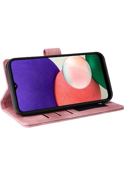 Samsung Galaxy A22 5g Için Flip Case Darbeye Basit Iş Cüzdan (Yurt Dışından) modelleri