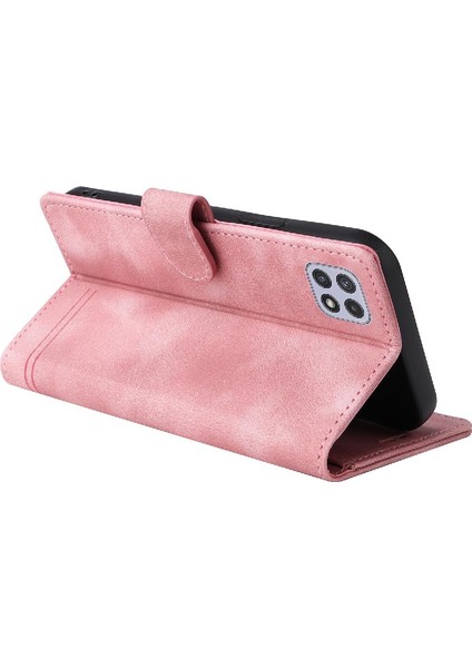 Samsung Galaxy A22 5g Için Flip Case Darbeye Basit Iş Cüzdan (Yurt Dışından) indirimleri