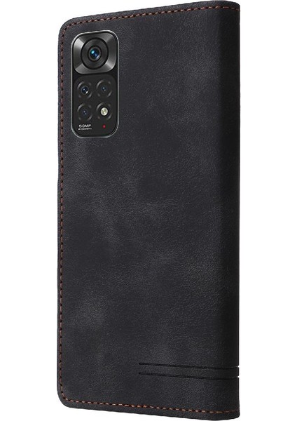 Xiaomi Redmi Not 11 Için Flip Case Cüzdan Basit Iş Kapak Kılıfı (Yurt Dışından) modelleri