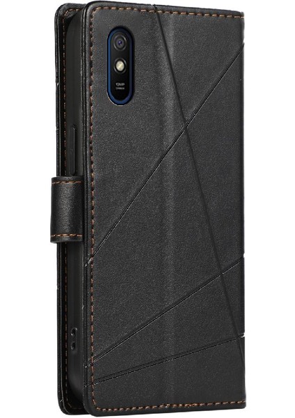 Xiaomi Redmi 9A Için Flip Case Üç Kart Yuvaları Kickstand Şok Emici (Yurt Dışından)