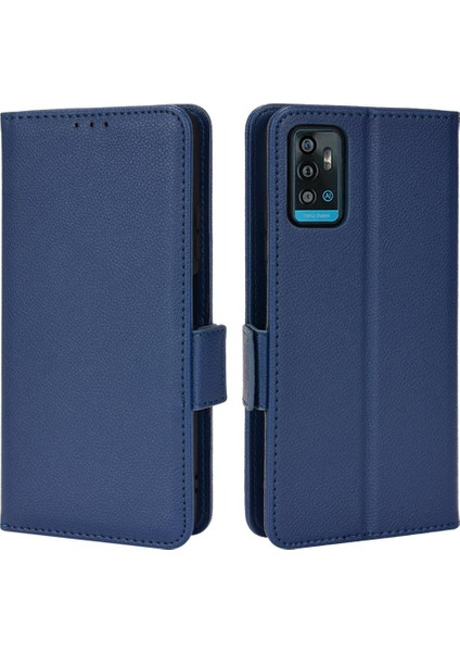 Zte Blade A71 Yan Toka Manyetik Cüzdan Pu Deri Kart Yuvaları (Yurt Dışından)
