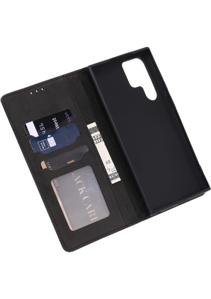 Samsung Galaxy S23 Ultra Manyetik Kapatma Kart Tutucu Için Cüzdan Kılıf (Yurt Dışından) fiyatları