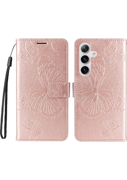 Samsung Galaxy S24 Artı Darbeye Kapak Flip Kickstand Pu ile (Yurt Dışından)
