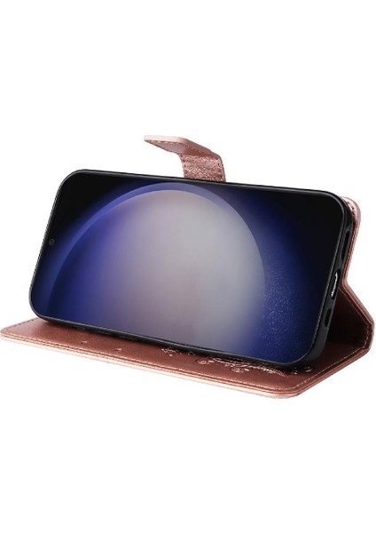 Samsung Galaxy S24 Artı Darbeye Kapak Flip Kickstand Pu ile (Yurt Dışından)