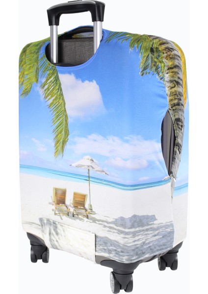 94 Şezlong Palmiye Valiz Kılıfı, Bavul Kılıfı - Şezlong Palmiye 94 fırsatları
