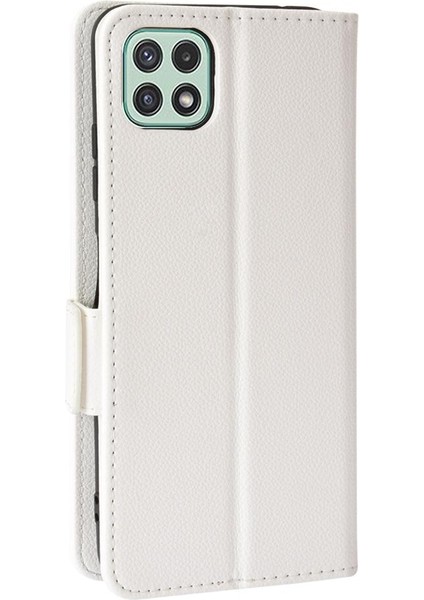 Samsung Galaxy A22 5g Için Kılıf Kart Yuvaları Tutucu Pu Deri Cüzdan Yan (Yurt Dışından)