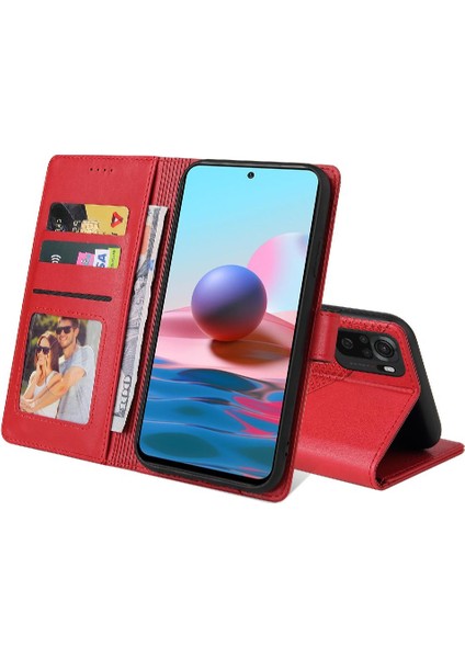 Xiaomi Redmi Not 10 Için Flip Case 4g Darbeye Kickstand Premium Üç (Yurt Dışından) fırsatları