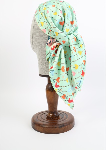 Çift Desenli Renkli Üçgen Bandana