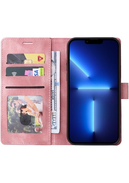 Iphone 13 Için Flip Case Pro Max Basit Iş Kapak Çevirin Cüzdan Deri (Yurt Dışından)