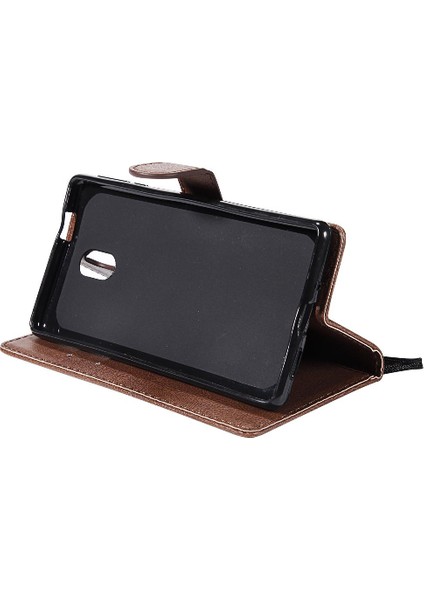 Kart Yuvası ile Nokia 3 Için Flip Case Yüksek Kaliteli Deri Iş Cüzdan (Yurt Dışından)