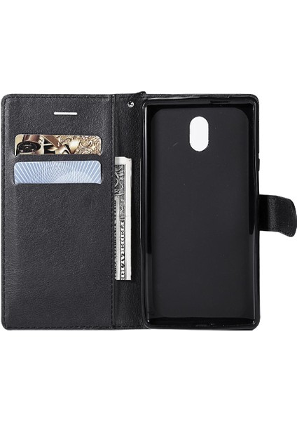 Kart Yuvası ile Nokia 3 Için Flip Case Yüksek Kaliteli Deri Iş Cüzdan (Yurt Dışından)