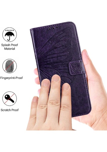 Tecno Pop 5c Premium Deri Kapak Kapak Manyetik Kabartma Için Kılıf (Yurt Dışından)