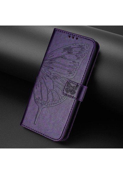 Tecno Pop 5c Premium Deri Kapak Kapak Manyetik Kabartma Için Kılıf (Yurt Dışından)