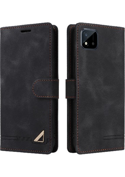 Realme C20 Cüzdan Için Flip Case Basit Iş Darbeye Kapak Çevirin (Yurt Dışından)