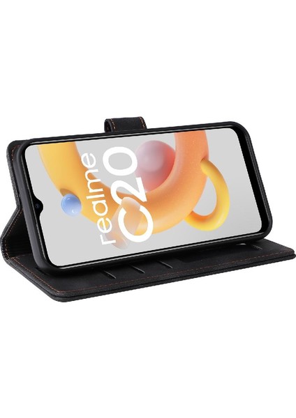 Realme C20 Cüzdan Için Flip Case Basit Iş Darbeye Kapak Çevirin (Yurt Dışından) indirimleri