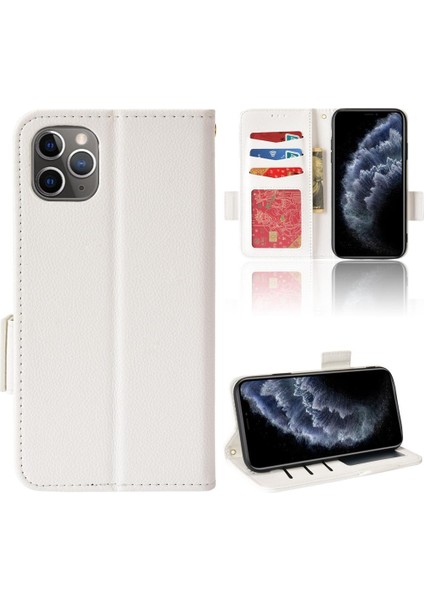 Iphone 11 Için Kılıf Pro Max Yan Toka Cüzdan Pu Deri Manyetik Kart (Yurt Dışından)
