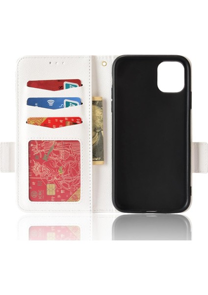 Iphone 11 Için Kılıf Pro Max Yan Toka Cüzdan Pu Deri Manyetik Kart (Yurt Dışından)