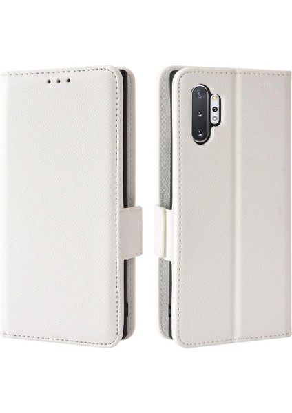Samsung Galaxy Not 10 Artı Yan Toka Pu Deri Kart Yuvaları (Yurt Dışından)