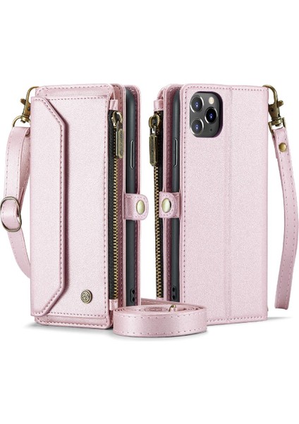 Kadınlar Için Crossbody Kılıf iphone 11 Pro Max Cüzdan Kılıf Fermuar Faturaları (Yurt Dışından)