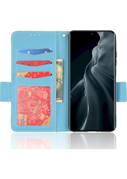 Xiaomi 12 Lite Için Kılıf Yan Toka Cüzdan Manyetik Pu Deri Kart Yuvaları (Yurt Dışından)