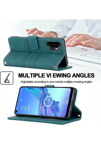 Samsung Galaxy A32 5g/ M32 5g Kickstand Pu Deri Manyetik Için Flip Case (Yurt Dışından)