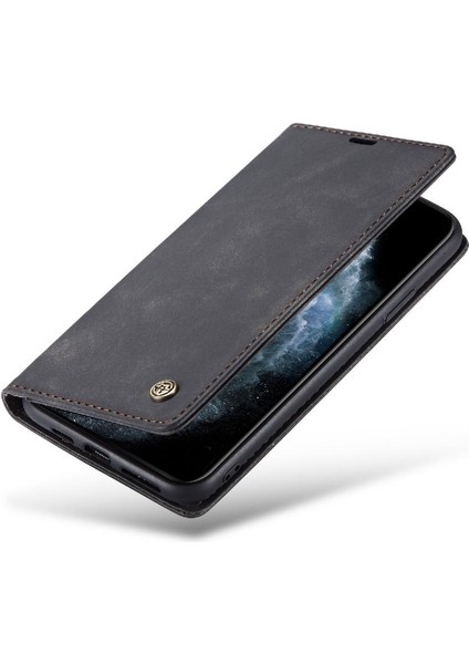 Iphone 11 Için Flip Case Pro Max Vintage Pu Deri Cüzdan Kılıf Kart Yuvası (Yurt Dışından)