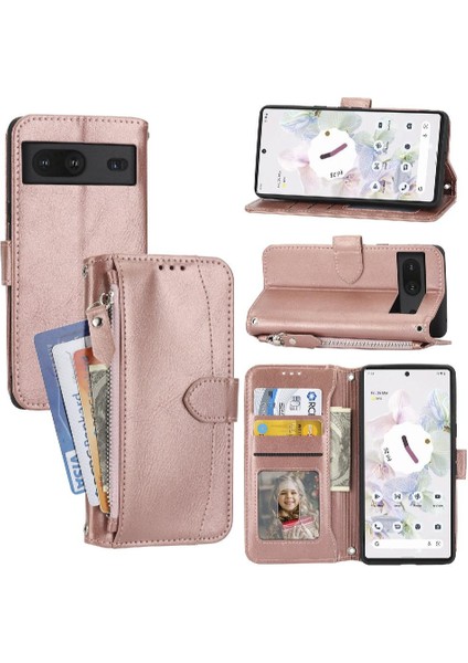 Google Piksel 8 Pro Manyetik Kapatma Kart Tutucu Anti Pu Için Flip Case (Yurt Dışından)