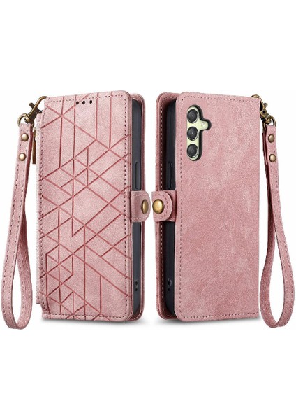 Samsung Galaxy A24 4g Için Flip Case Basit Iş Cüzdan Darbeye (Yurt Dışından)