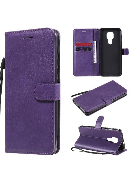 Motorola Moto G9 Için Flip Case Kart Yuvası Iş Cüzdan Telefon ile Oyna (Yurt Dışından)