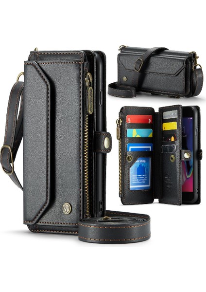 Iphone 6 Için Crossbody Durumda Artı/6s Artı Fermuar Faturaları Yuvası Kart Tutucu Için (Yurt Dışından)