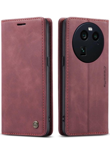 Oppo Bulmak Için Flip Case X6 5g Vintage Pu Deri Cüzdan Kılıf Kart Yuvası (Yurt Dışından)