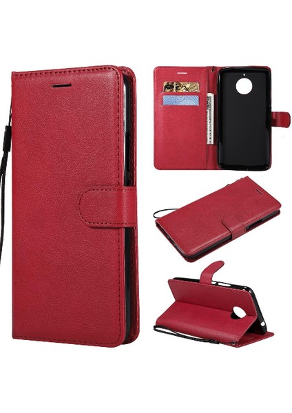 Motorola Moto E4 Artı Kart ile Iş Cüzdan Telefon Kılıfı Için Flip Case (Yurt Dışından)