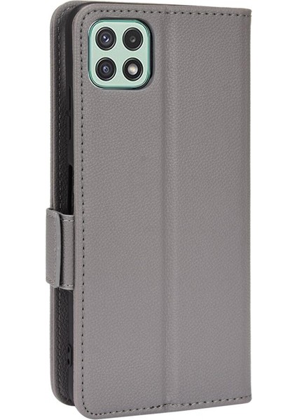 Samsung Galaxy A22 5g Için Kılıf Kart Yuvaları Tutucu Pu Deri Cüzdan Yan (Yurt Dışından)