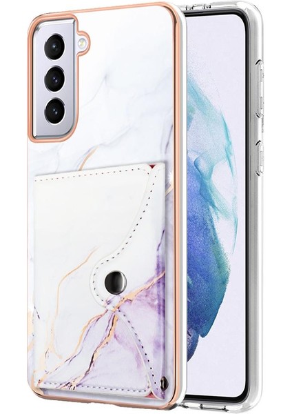 Samsung Galaxy S21 Fe 5g Mermer Kart Yuvaları Yumuşak Tpu Tampon Ince (Yurt Dışından)