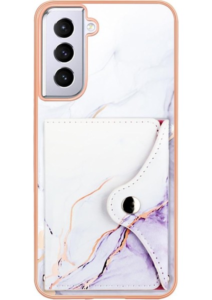 Samsung Galaxy S21 Fe 5g Mermer Kart Yuvaları Yumuşak Tpu Tampon Ince (Yurt Dışından)