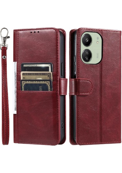Xiaomi Redmi Için Flip Case Redmi 4g/5g Kickstand Cüzdan Pu Deri 6 Kart (Yurt Dışından)
