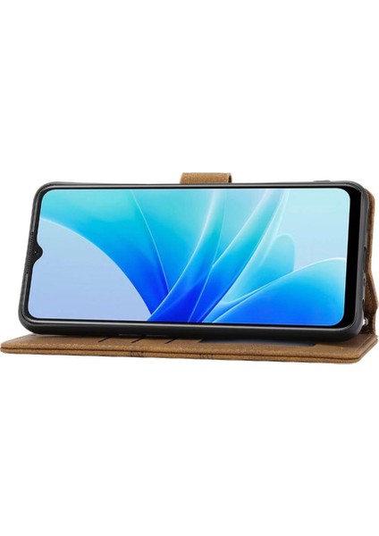 Mays Home Oppo Için Flip Case A54 4G/A77 4G/A77S Kickstand Cüzdan Kılıf Darbeye Pu (Yurt Dışından)