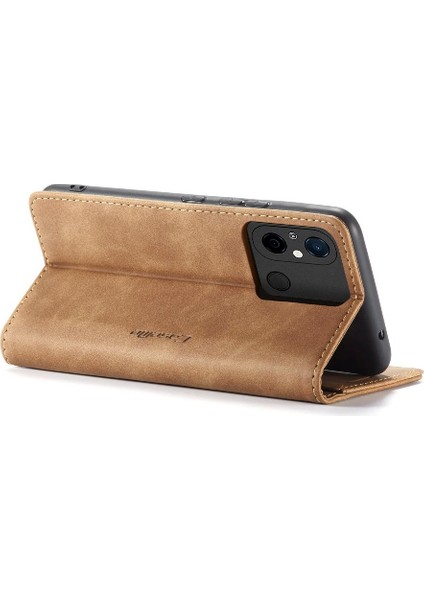 Xiaomi Redmi 12C Durumda Kart Yuvası Kickstand Manyetik Kapatma Için Flip Case (Yurt Dışından)