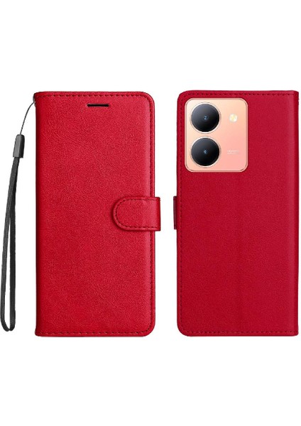Vivo Y36 Için Flip Case 5G/Y78 5g Kart Yuvası ile Yüksek Kalite Deri Katı (Yurt Dışından)