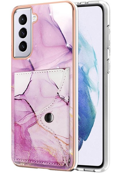Samsung Galaxy S21 Fe 5g Mermer Kart Yuvaları Yumuşak Tpu Tampon Ince (Yurt Dışından)