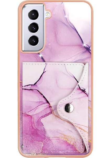 Samsung Galaxy S21 Fe 5g Mermer Kart Yuvaları Yumuşak Tpu Tampon Ince (Yurt Dışından)