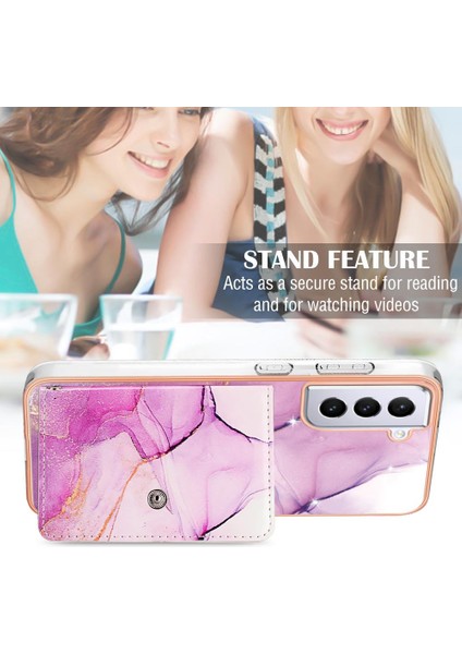 Samsung Galaxy S21 Fe 5g Mermer Kart Yuvaları Yumuşak Tpu Tampon Ince (Yurt Dışından)