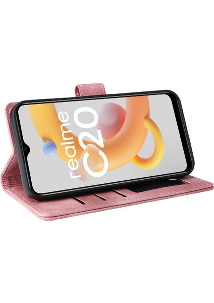 Realme C20 Cüzdan Için Flip Case Basit Iş Darbeye Kapak Çevirin (Yurt Dışından) indirimleri