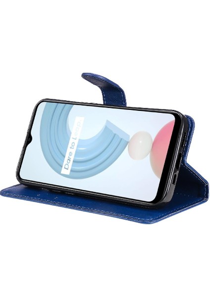 Kart Yuvası Klasik Kılıf ile Realme C21Y Yüksek Kaliteli Deri Için Flip Case (Yurt Dışından) indirimleri